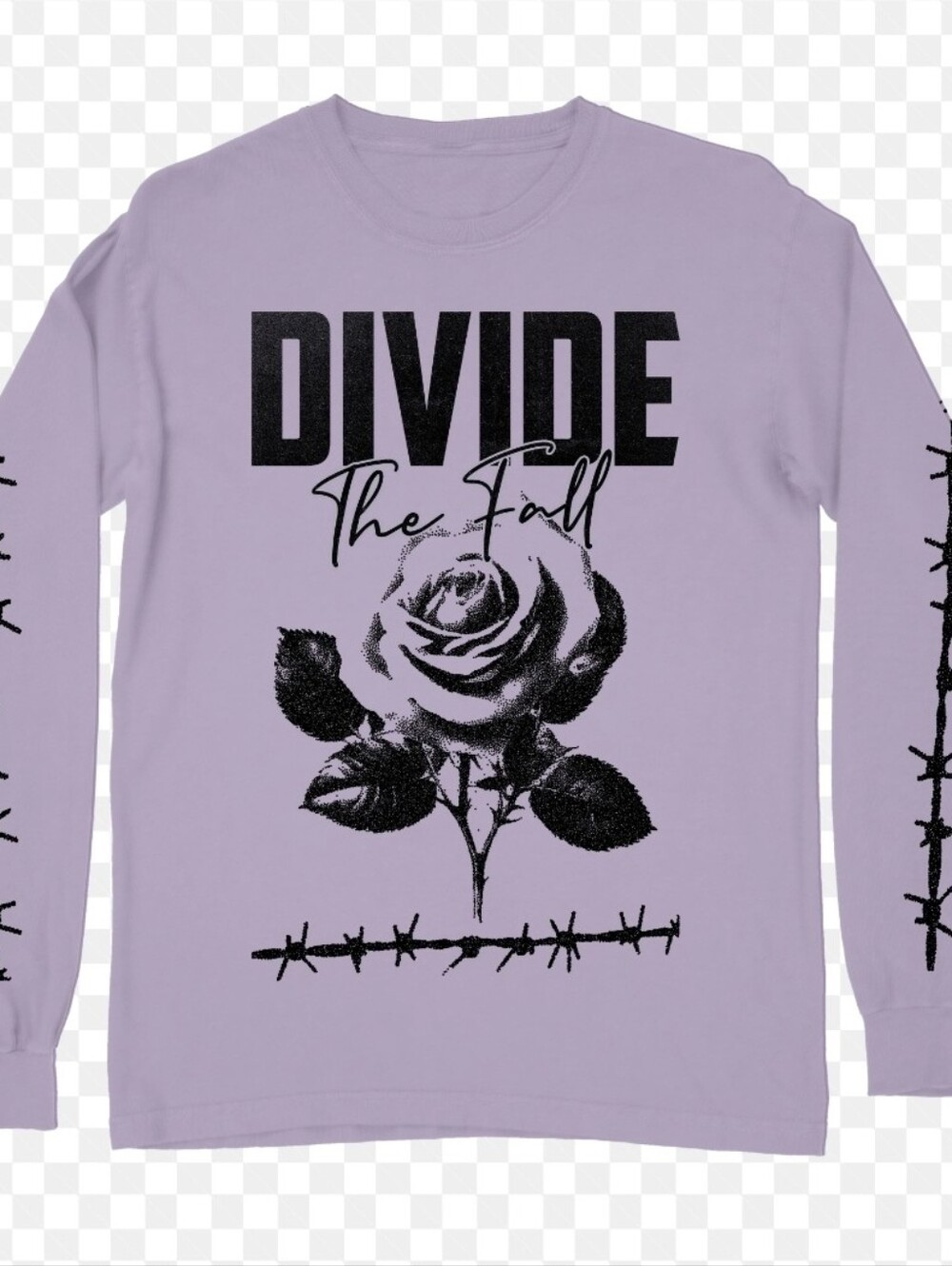 Lilac 'Divide The Fall' Graphic Long Sleeve Tee